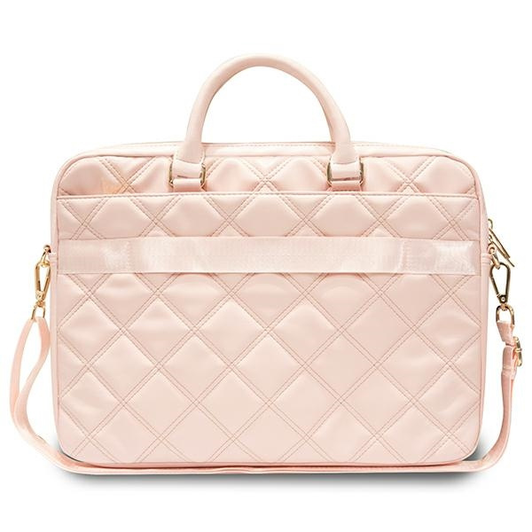 Kryt Guess GUCB15ZPSQSSGP 16" Quilted 4G pink