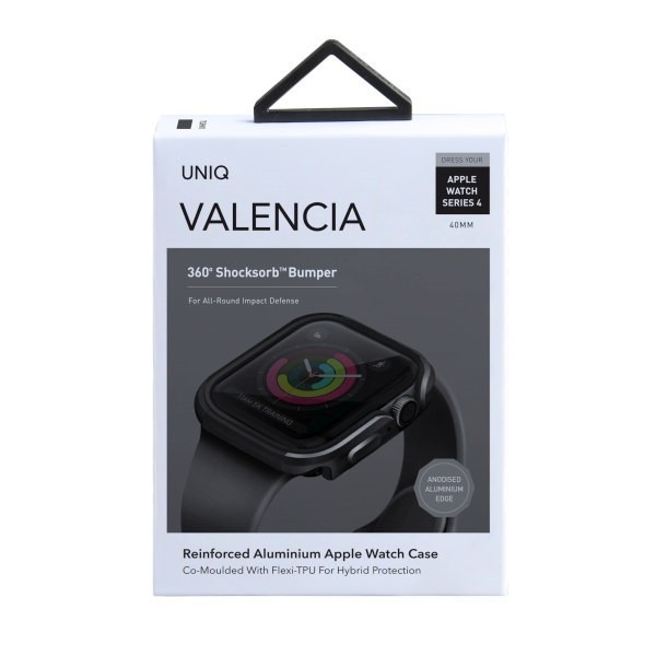 Kryt UNIQ Valencia case Apple Watch 4/5/6/7/SE/8/9 40/41MM gray/gunmetal grey