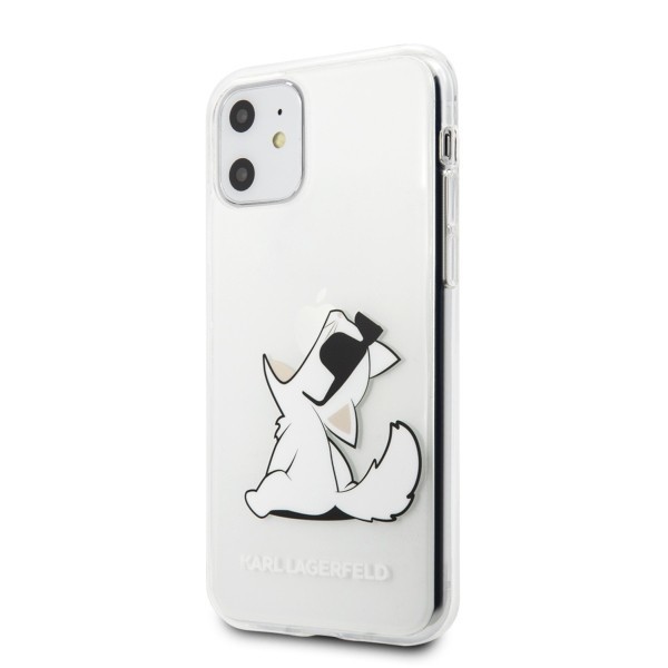 Kryt Karl Lagerfeld KLHCN61CFNRC iPhone 11 hardcase transparent Choupette Fun