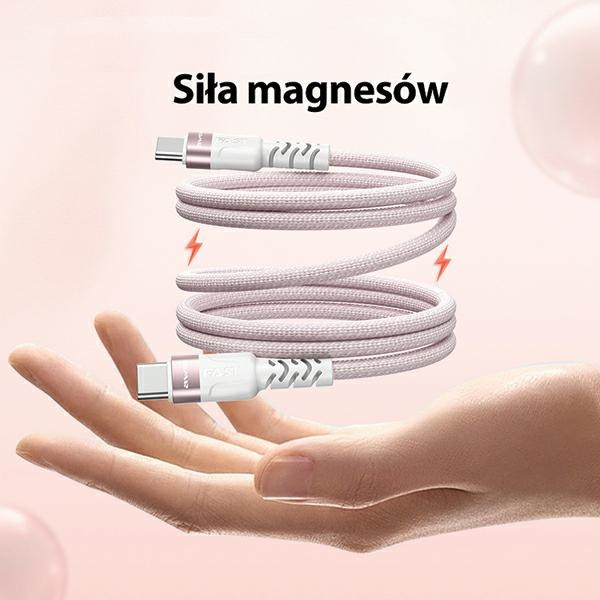 AWEI CL-166T magnetic cable USB-C / USB-C black/black