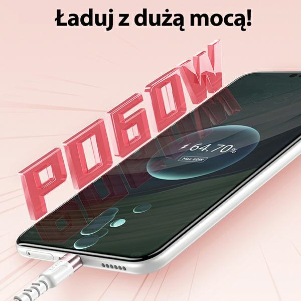 AWEI CL-166T magnetic cable USB-C / USB-C black/black