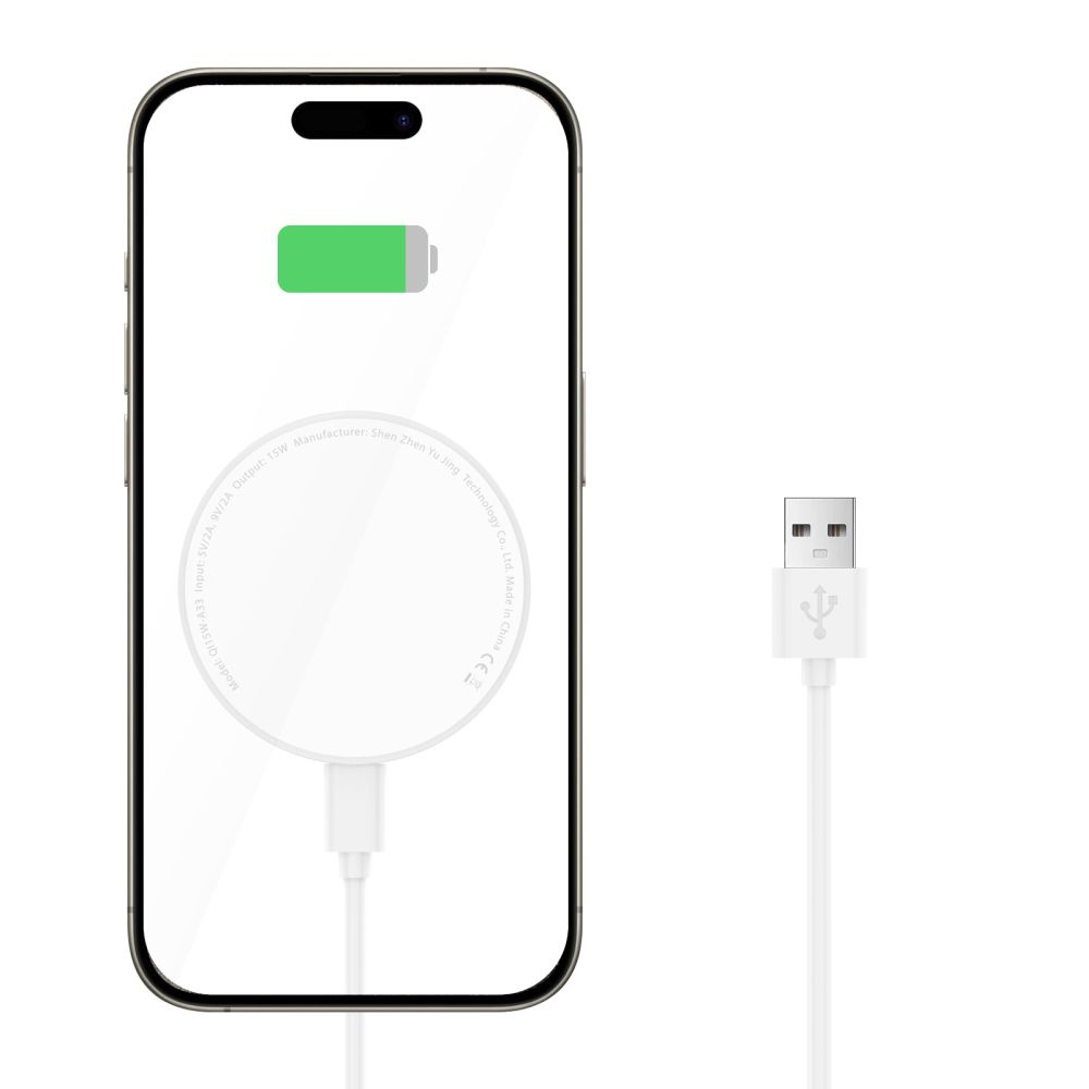 Bezdrátová nabíječka Tech-Protect QI15W-A33 Magnetic MagSafe Wireless Charger White