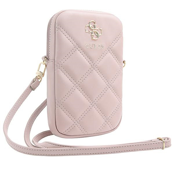 Kryt Guess GUWBZPSQSSGP Zip Quilted 4G pink