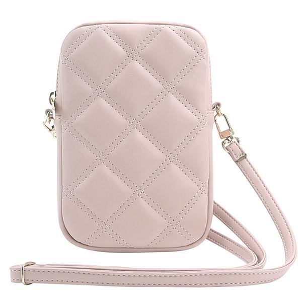Kryt Guess GUWBZPSQSSGP Zip Quilted 4G pink