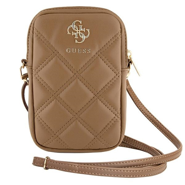 Kryt Guess GUWBZPSQSSGW Zip Quilted 4G brown