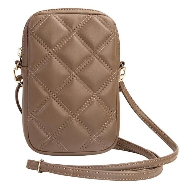 Kryt Guess GUWBZPSQSSGW Zip Quilted 4G brown