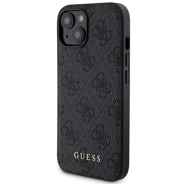 Kryt Guess GUBPM5P15S4GEMGK Apple iPhone 15 hardcase + Powerbank 5000mAh MagSafe 4G Metal Logo black