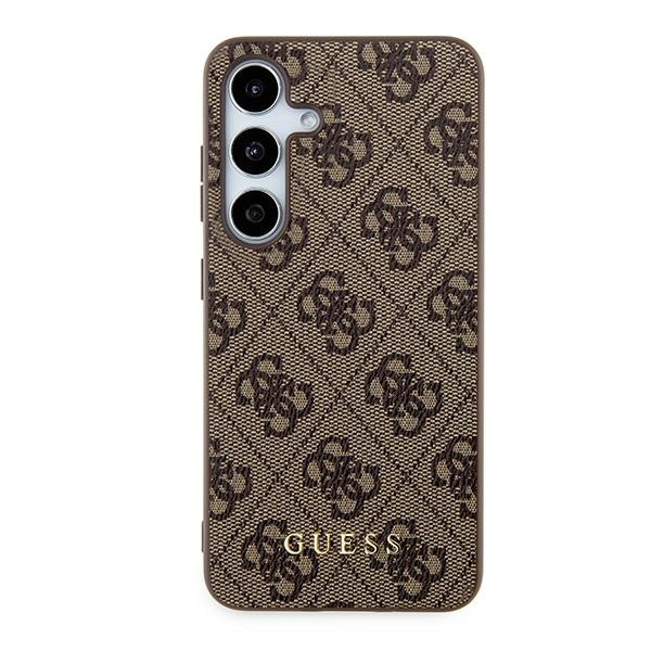Kryt Guess GUOHCSA35G4GFBR Samsung Galaxy A35 hardcase 4G Metal Gold Logo brown
