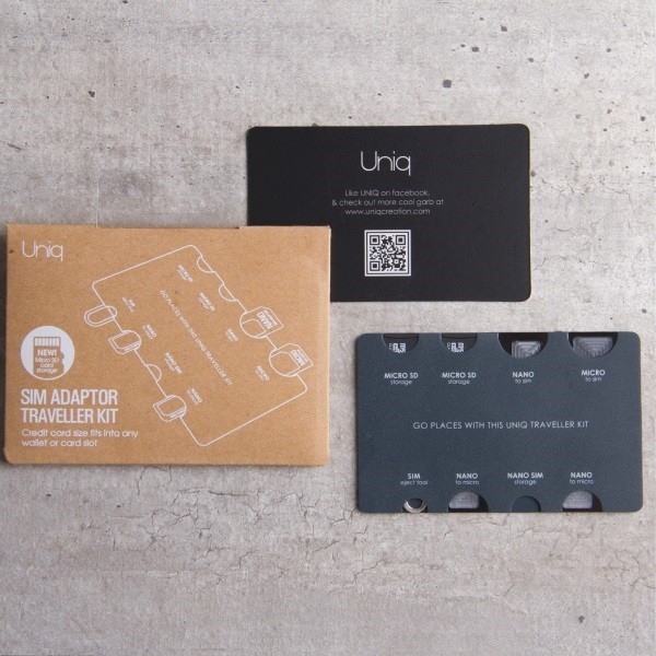 Kryt UNIQ Sim Adapter Traveller Kit 7in1 organizer