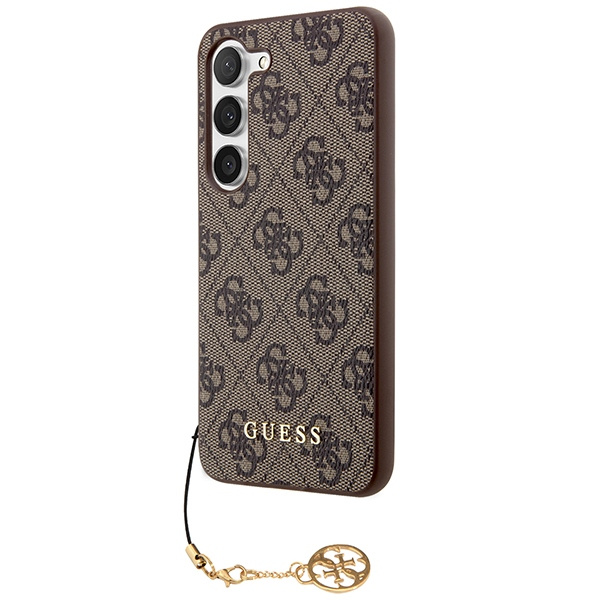 Kryt Guess GUHCSA35GF4GBR Samsung Galaxy A35 hardcase 4G Charms Collection brown