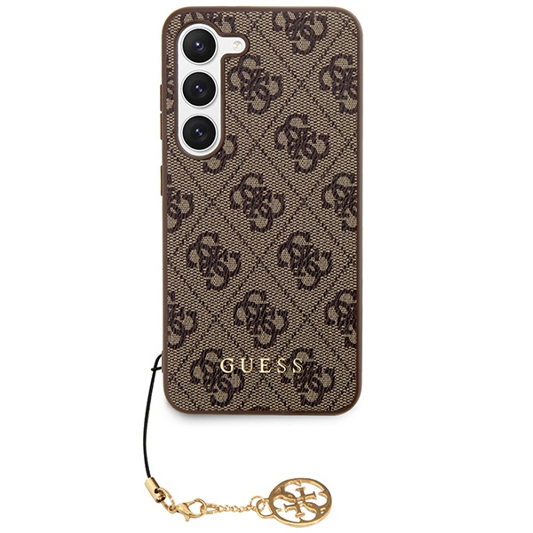 Kryt Guess GUHCSA35GF4GBR Samsung Galaxy A35 hardcase 4G Charms Collection brown