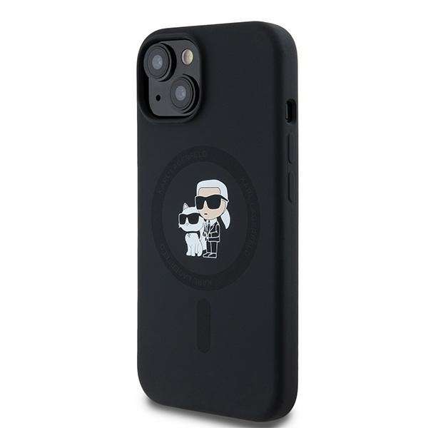 Kryt Karl Lagerfeld KLHMP15MSCMKCRHK Apple iPhone 15 Plus / 14 Plus hardcase Silicone Karl & Choupette MagSafe black