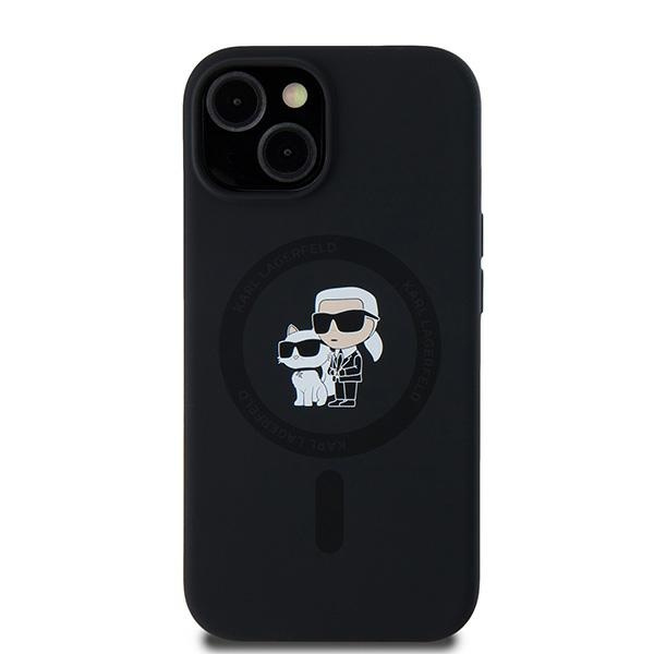 Kryt Karl Lagerfeld KLHMP15MSCMKCRHK Apple iPhone 15 Plus / 14 Plus hardcase Silicone Karl & Choupette MagSafe black