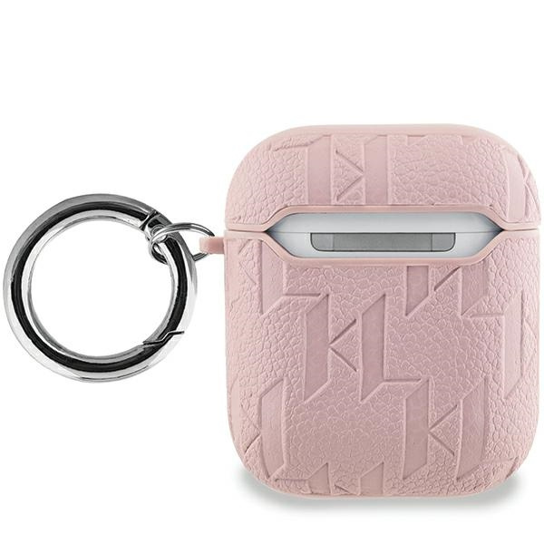 Kryt Karl Lagerfeld KLA2PGCHPP Apple AirPods 1/2 cover Monogram Choupette Head pink