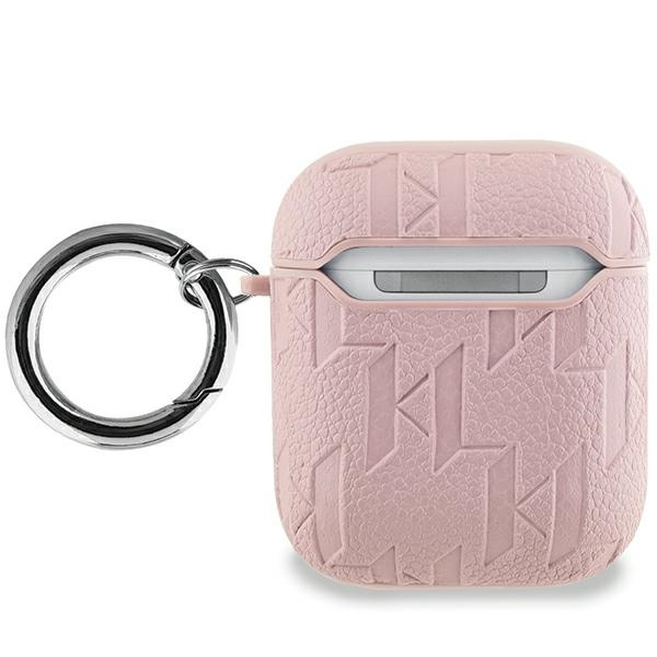 Kryt Karl Lagerfeld KLA2PGKIPP Apple AirPods 1/2 cover Monogram Karl Head pink