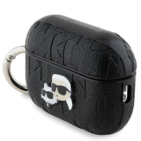 Kryt Karl Lagerfeld KLAP2PGKCPK Apple AirPods Pro (2 gen) cover Monogram Karl & Choupette Head black