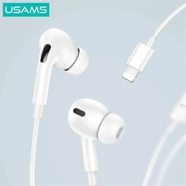 Sluchátka USAMS US-SJ621 EP-41 MAX wired lightning white
