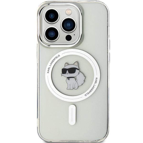 Kryt Karl Lagerfeld KLHMP14LHFCCNOT Apple iPhone 14 Pro hardcase IML Choupette MagSafe transparent