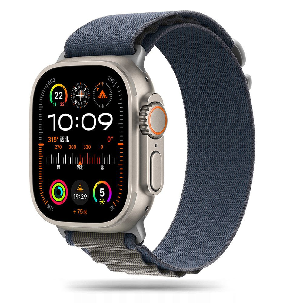 Kryt Belt Tech-Protect Nylon Pro Apple Watch 4/5/6/7/8/9/SE/Ultra 1/2 42/44/45/49mm navy/grey