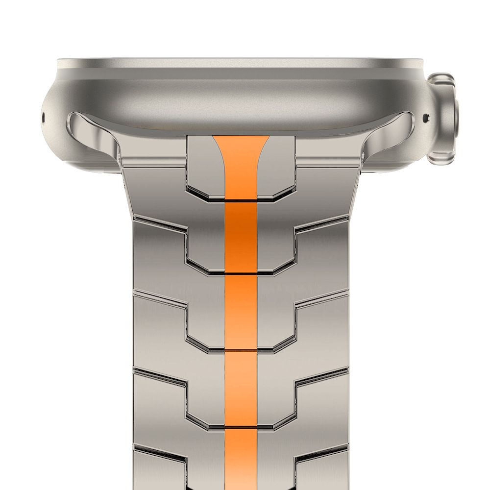 Kryt Tech-Protect Stainless Line Apple Watch 4/5/6/7/8/9/SE/Ultra 1/2 42/44/45/49mm titanium/orange