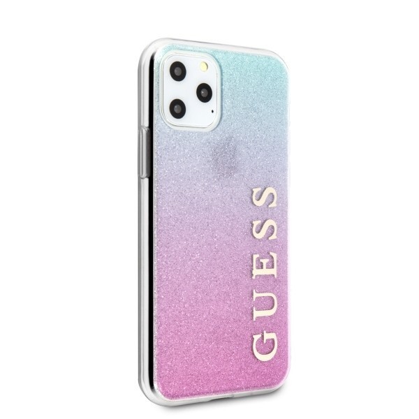 Kryt Guess GUHCN65PCUGLPBL iPhone 11 Pro Max pink blue hard case Glitter Gradient