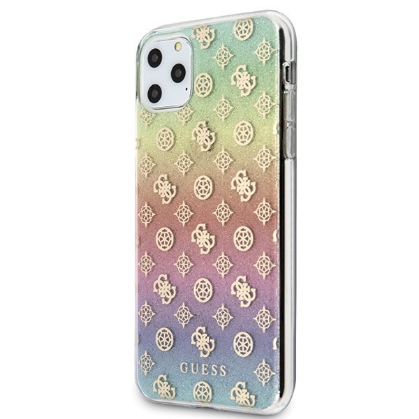 Kryt Guess GUHCN65PEOML iPhone 11 Pro Max multicolor hard case Iridescent 4G Peony
