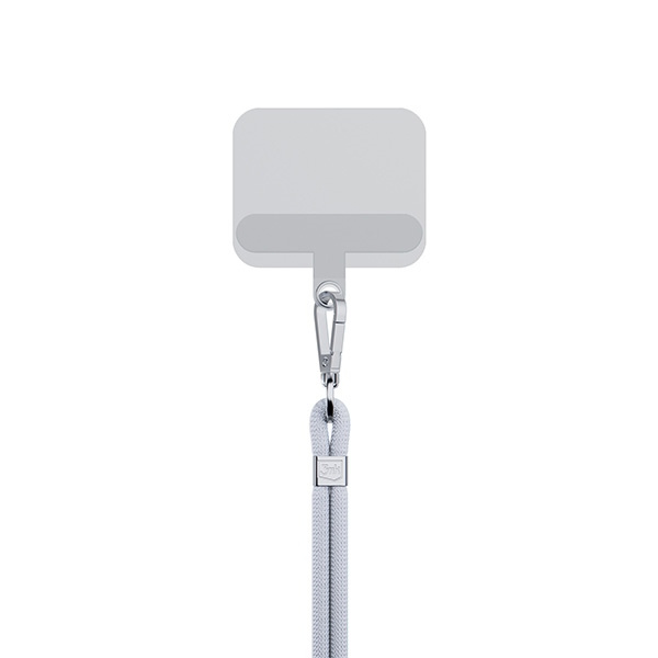 Šňůrka 3MK EasyClip Grey silver phone lanyard
