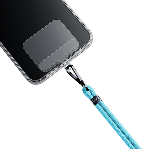 Šňůrka 3MK EasyClip Light Blue black phone lanyard