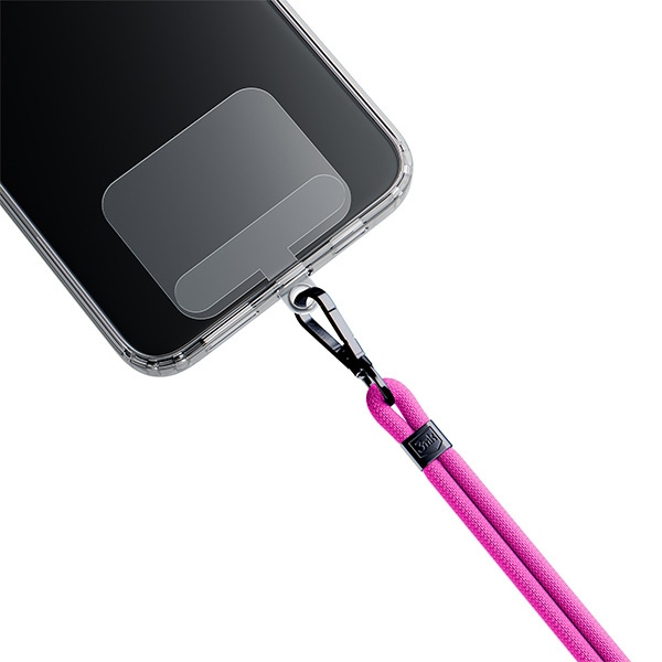 Šňůrka 3MK EasyClip Pink black phone lanyard