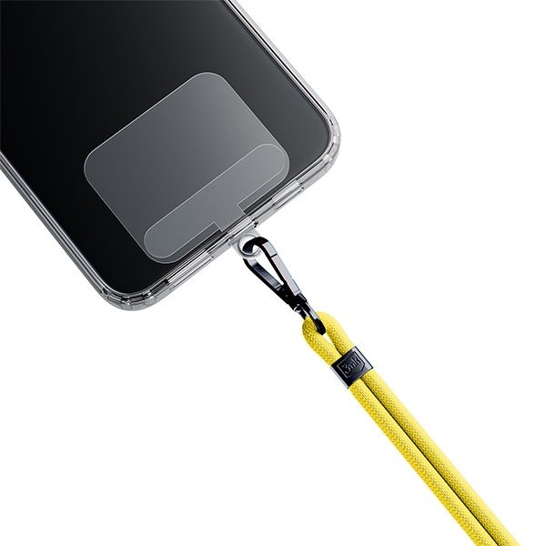 Šňůrka 3MK EasyClip Yellow black phone lanyard