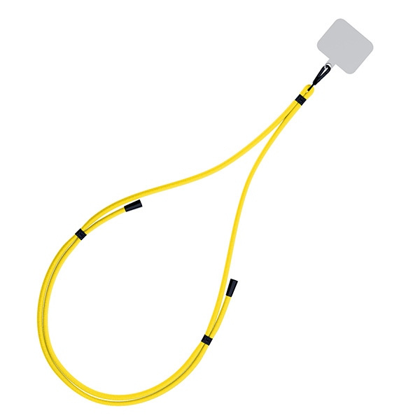 Šňůrka 3MK EasyClip Yellow black phone lanyard