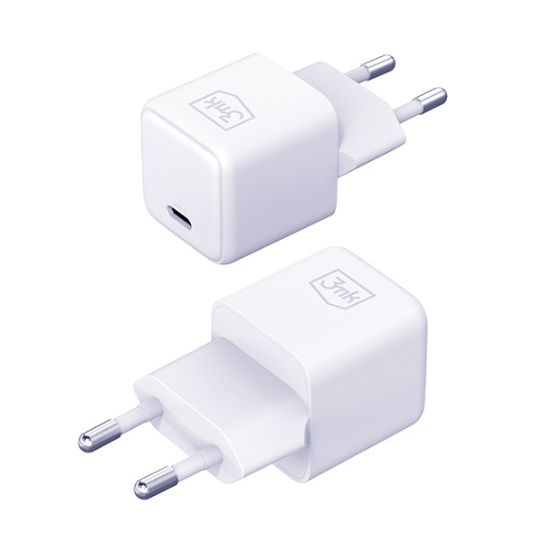 Síťová nabíječka 3MK Hyper Charger PD 25W white + USB-C / USB-C cable