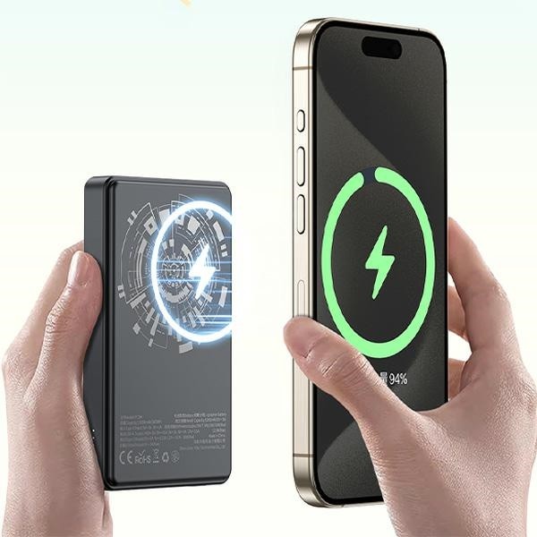 AWEI P33K wireless powerbank MagSafe 10000mAh 22.5W black