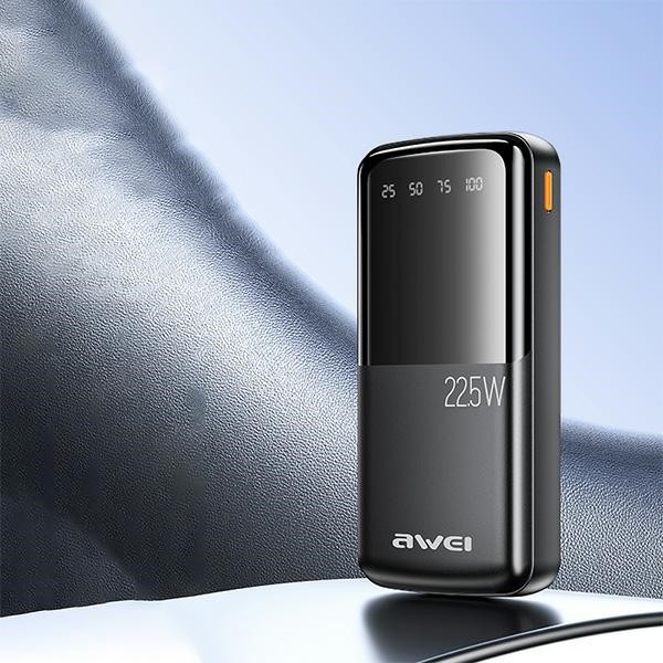 AWEI P13K powerbank 20000mAh 22.5W Digital Display black