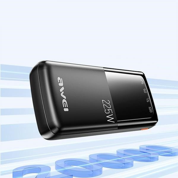 AWEI P13K powerbank 20000mAh 22.5W Digital Display black