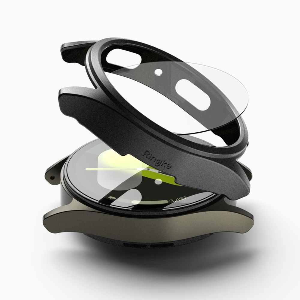 Kryt Ringke Slim & Tempered Glass Galaxy Watch 7 44mm Titanium Black