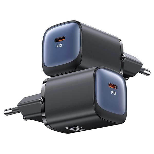 Síťová nabíječka USAMS CC248  USB-C 20W GaN Fast Charging HC Series white