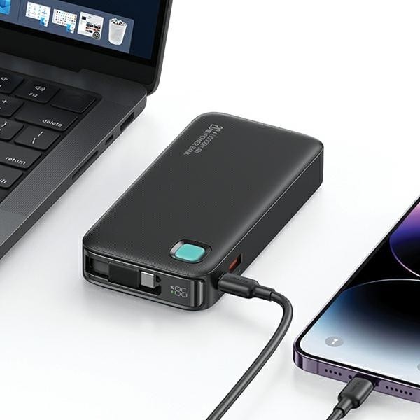 USAMS 10000mAh powerbank PD 20W Fast Charge XY Series + USB-C cable black