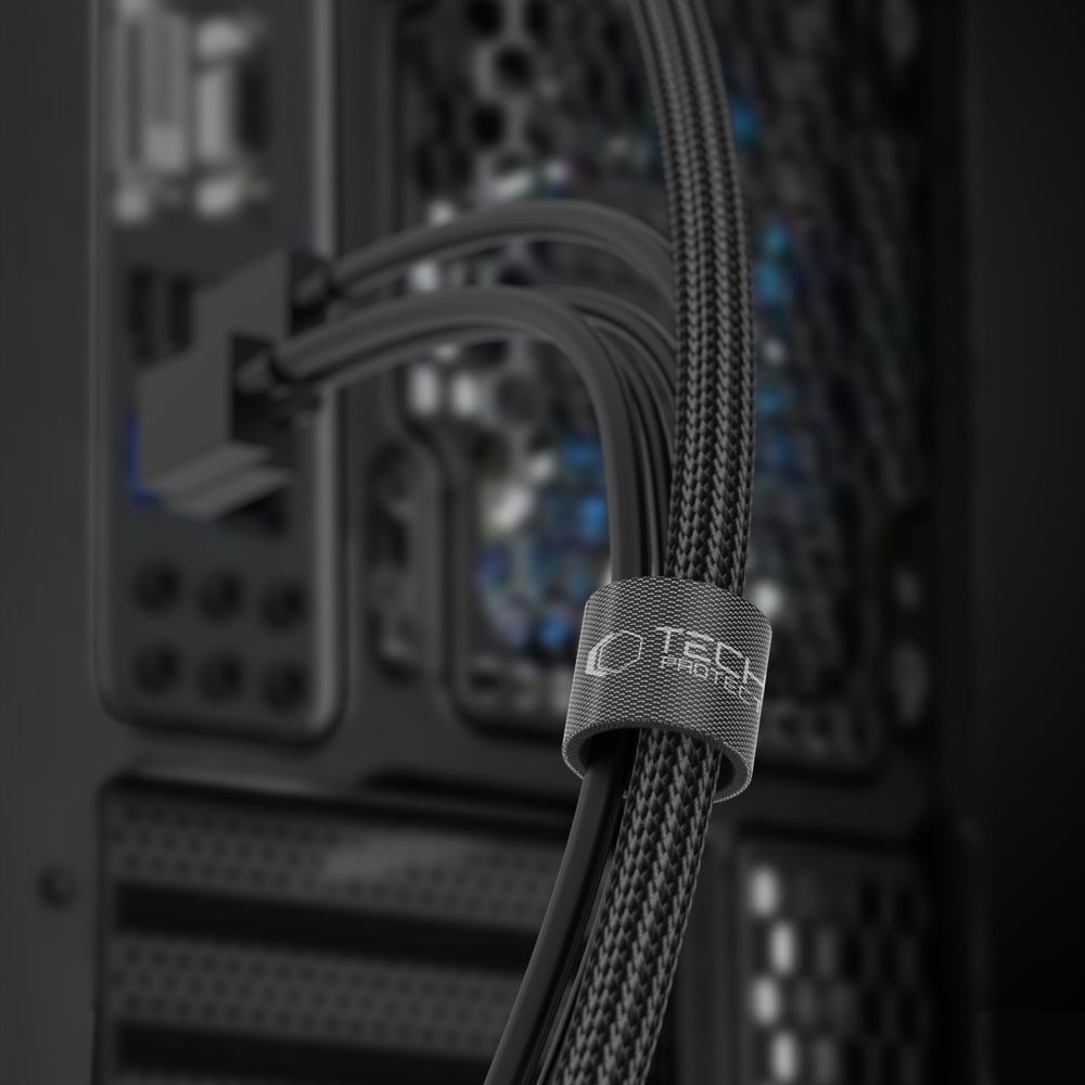 Kryt Tech-Protect Velcro Cable Organizer 300cm Black