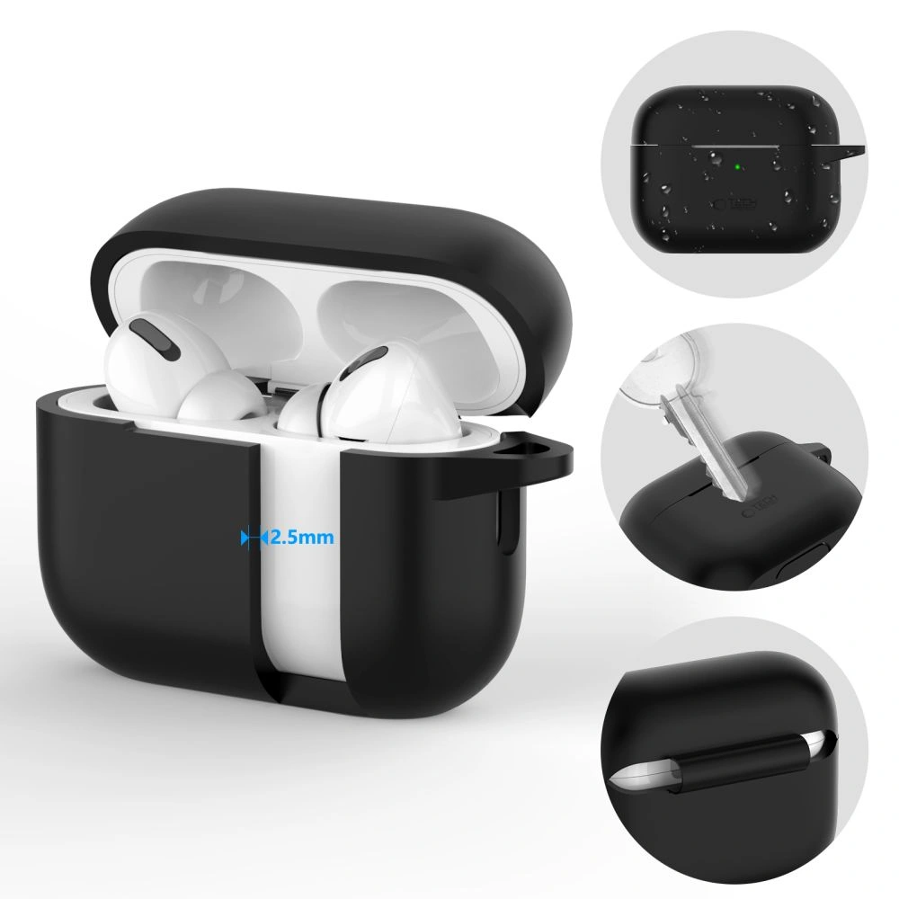 Kryt Case Tech-Protect Silicone Hook Apple Airpods Pro 1 / 2 Cafe Latte