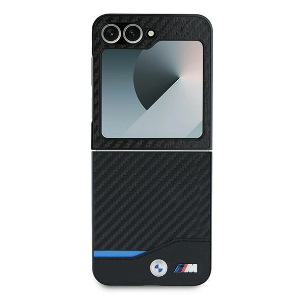 Kryt Case BMW BMHCZF622NBCK Samsung Galaxy Z Flip 6 / 7 FE hardcase Carbon Blue Line black/black