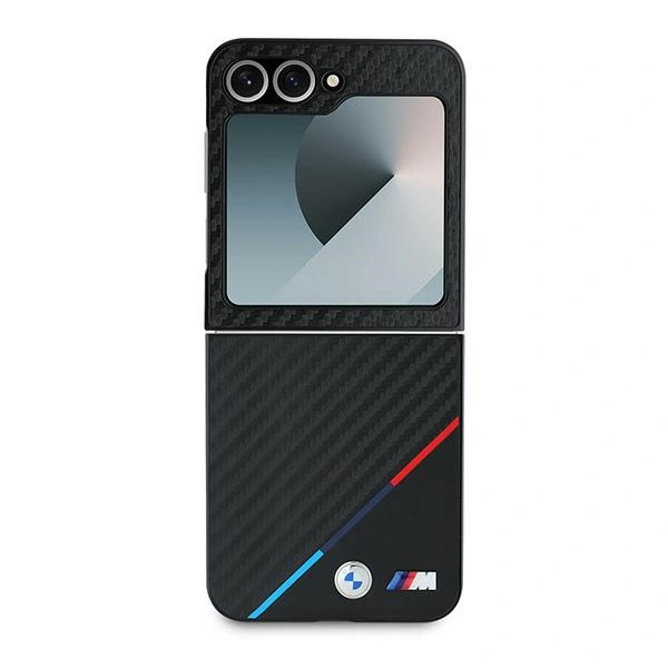 Kryt Case BMW BMHCZF623PUDTK Samsung Galaxy Z Flip 6 / 7 FE hardcase Carbon Tricolor black/black