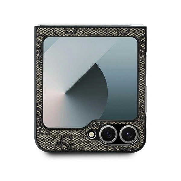 Kryt Guess GUHCZF64GMGBR Samsung Galaxy Z Flip 6 / 7 FE Leather 4G Metal Logo brown/brown