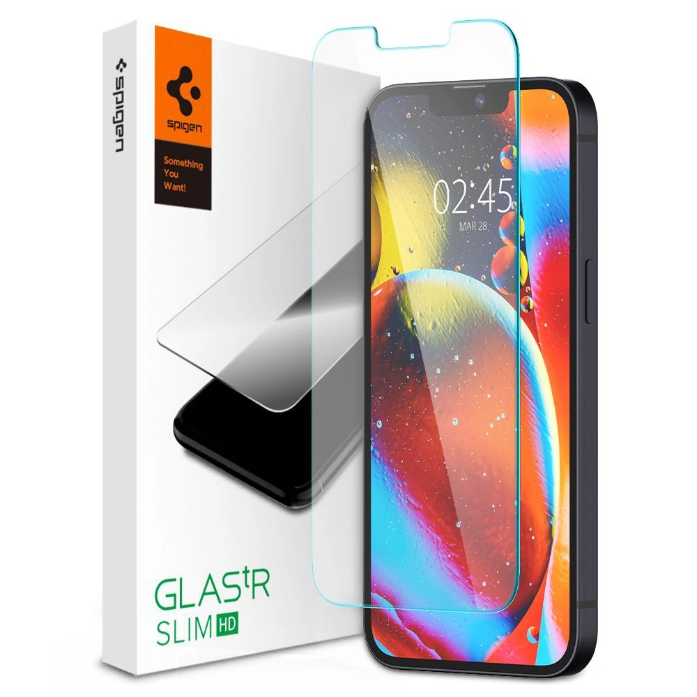 Kryt Set Spigen Bundle Pack case Crystal Flex + glass Glas.tR Slim HD + Style Ring holder Apple iPhone 14