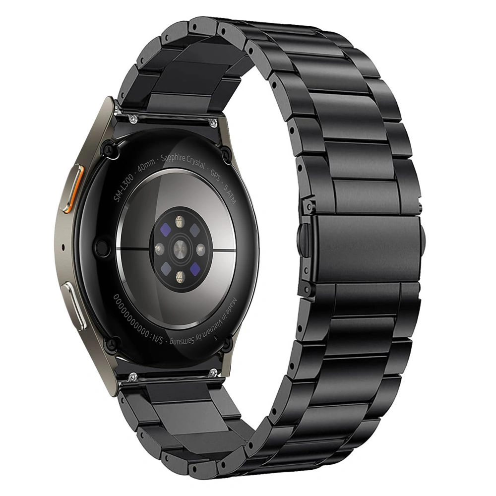 Kryt Belt Tech-Protect Stainless Samsung Galaxy Watch 4 / 5 / 5 Pro / 6 / 7 / FE Black