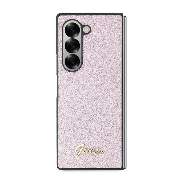 Kryt Guess GUHCZFD6HGGSHP Samsung Galaxy Z Fold6 hardcase 4G Glitter Script pink