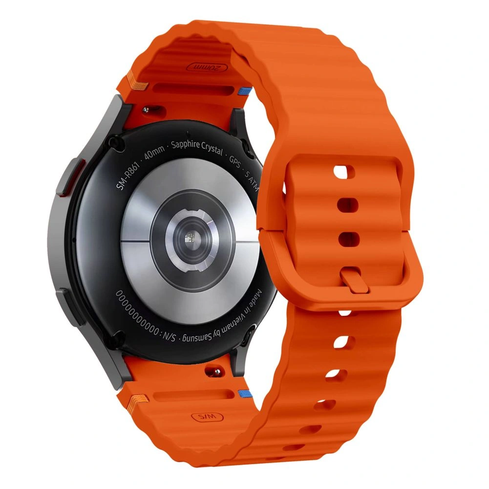 Kryt Tech-Protect Silicone Sport Strap for Samsung Galaxy Watch 4/5/5 Pro/6/7/FE Orange