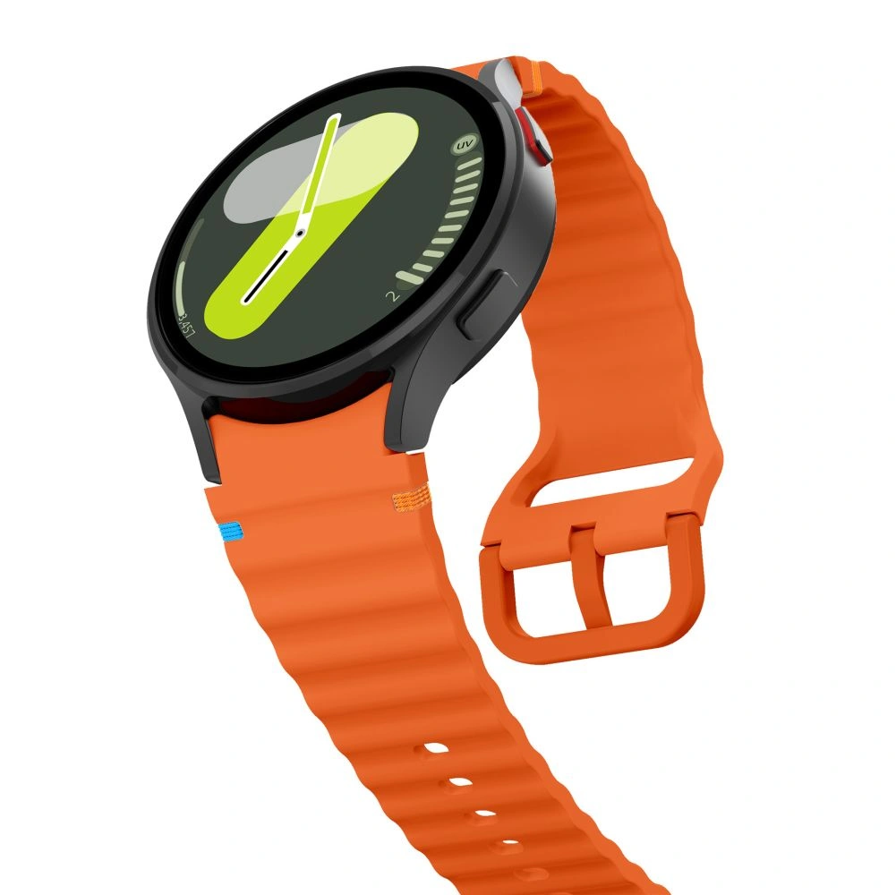 Kryt Tech-Protect Silicone Sport Strap for Samsung Galaxy Watch 4/5/5 Pro/6/7/FE Orange