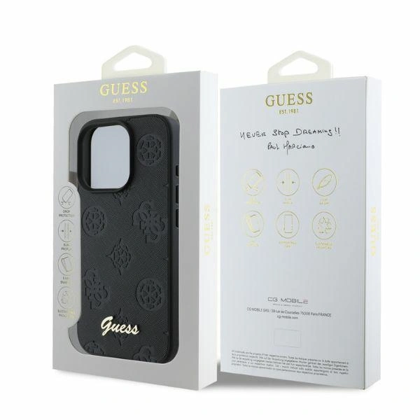 Kryt Guess GUHCP16LG4GFGR Apple iPhone 16 Pro hardcase 4G Classic black