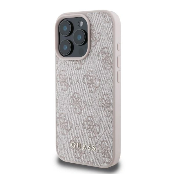 Kryt Guess GUHCP16LG4GFPI Apple iPhone 16 Pro hardcase 4G Classic pink